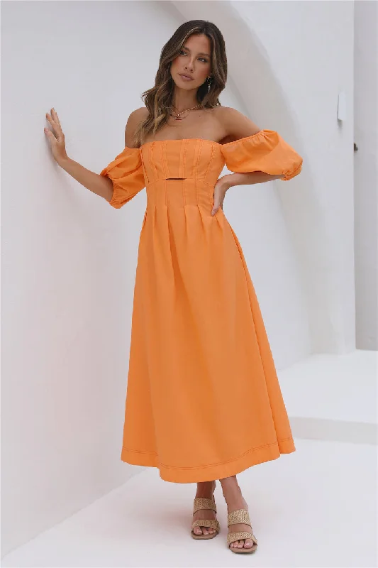 Sunset Hour Maxi Dress Orange