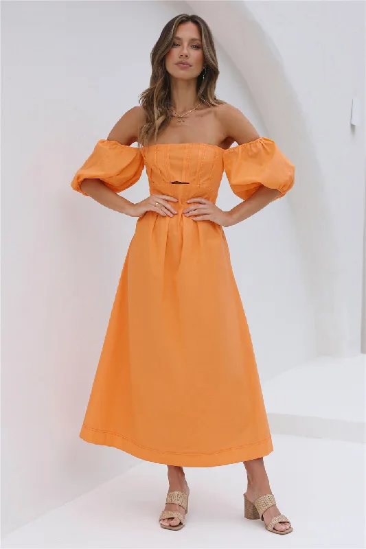 Sunset Hour Maxi Dress Orange