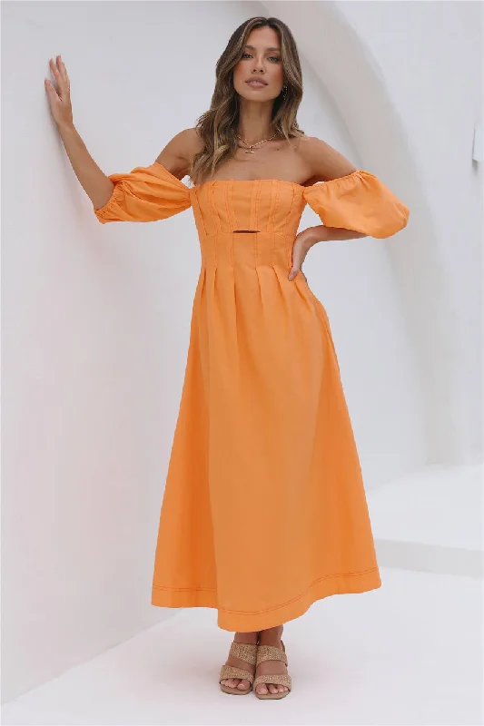 Sunset Hour Maxi Dress Orange