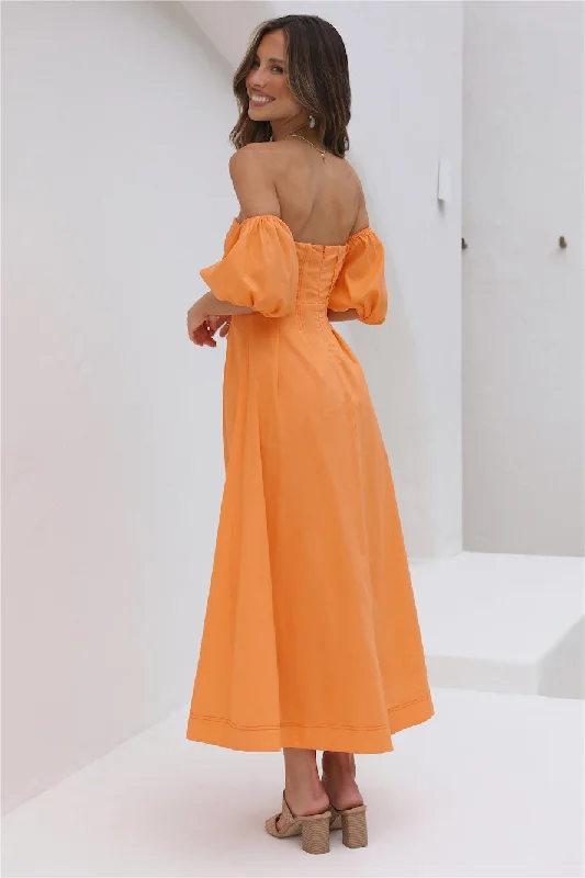 Sunset Hour Maxi Dress Orange