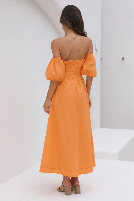 Sunset Hour Maxi Dress Orange