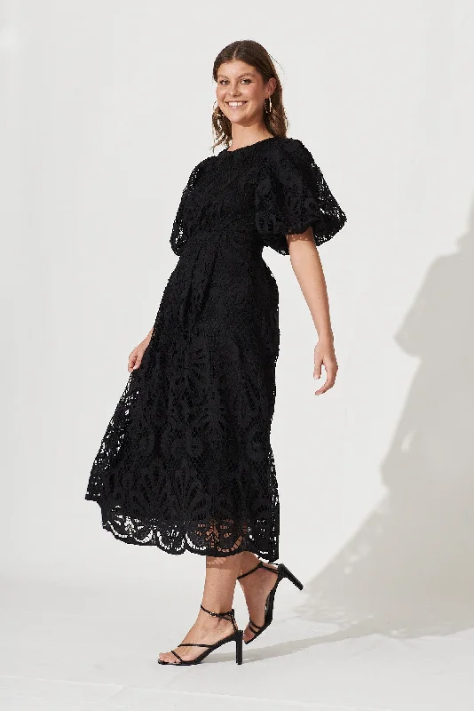 Tillie Lace Dress In Black