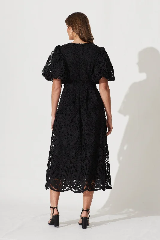 Tillie Lace Dress In Black