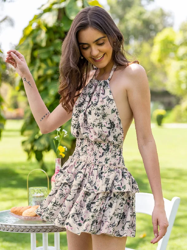 Vintage Floral Layered Cami Dress