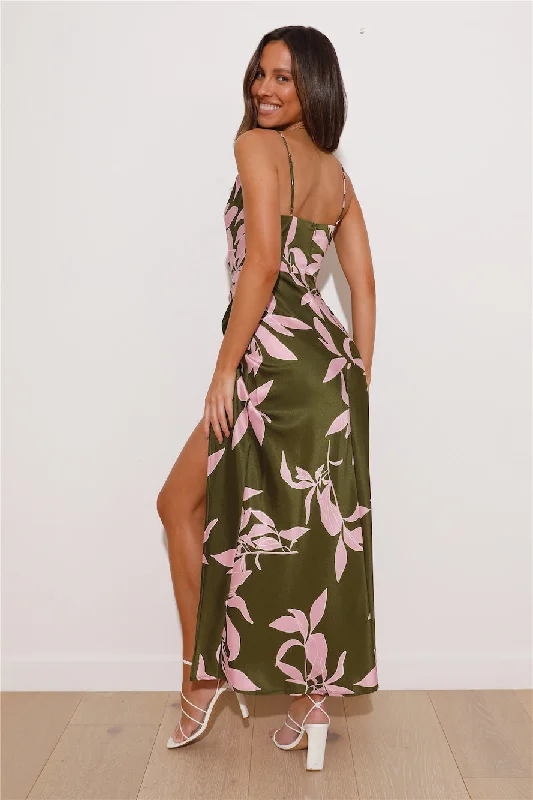 You Be Me Maxi Dress Khaki