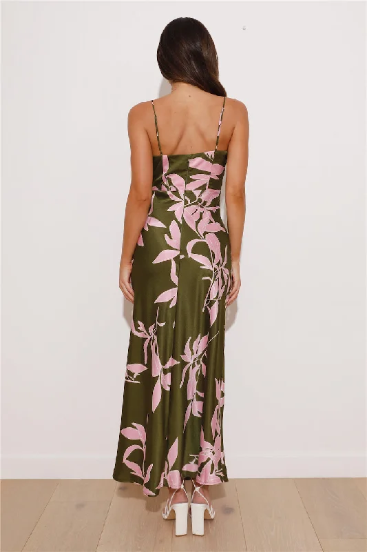 You Be Me Maxi Dress Khaki