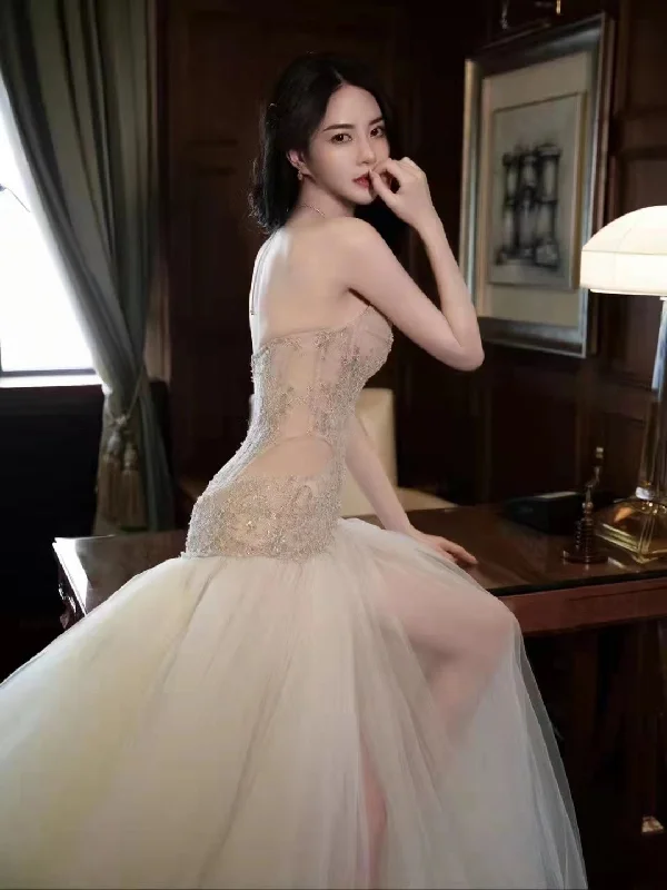 Sexy Mermaid Wedding Dresses, Lace Popular Brdial Gowns, Newest Beaded 2022 Bridal Gowns