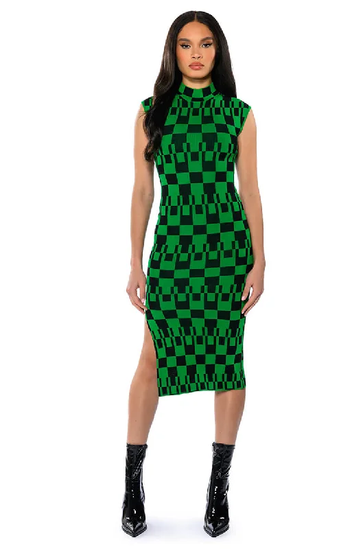 PENTHOUSE QUEEN KNIT MIDI DRESS