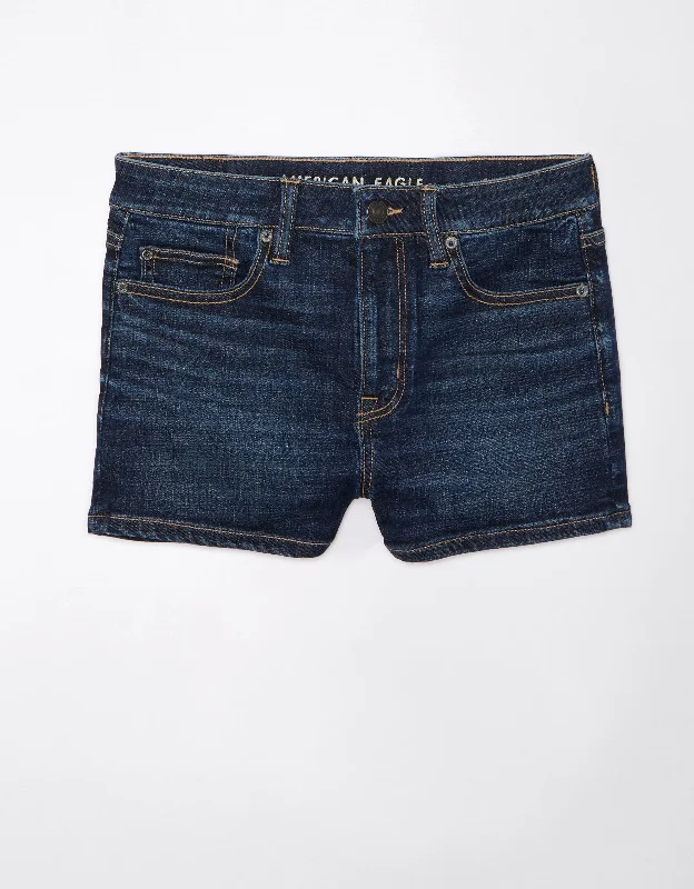 Score Big Savings Today!AE Next Level High-Waisted Denim Short Short