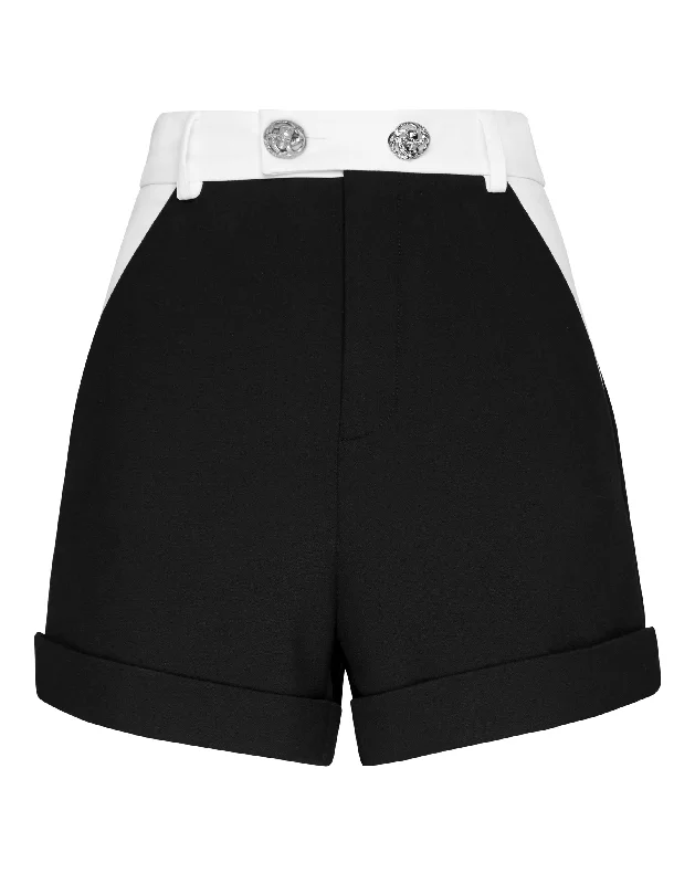 Save More When You Shop More!Cady Black and White Short Trousers