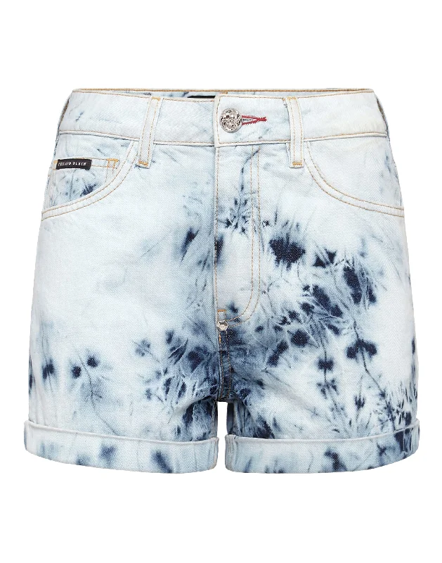 Your Dream Deal is Here!Denim High waist Hot pants Bleached