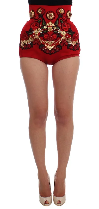 Save More Than Ever!Dolce & Gabbana Enchanted Sicilian Rose Embroide Mini Women's Shorts Save More Than Ever!Dolce & Gabbana Enchanted Sicilian Rose Embroide Mini Women's Shorts