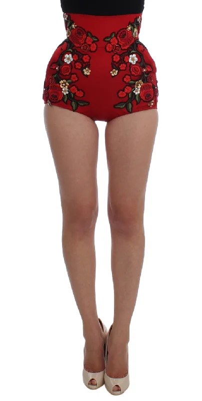 Unlock Huge Savings Now!Dolce & Gabbana Glamorous Silk Floral Embroide Women's Shorts Unlock Huge Savings Now!Dolce & Gabbana Glamorous Silk Floral Embroide Women's Shorts