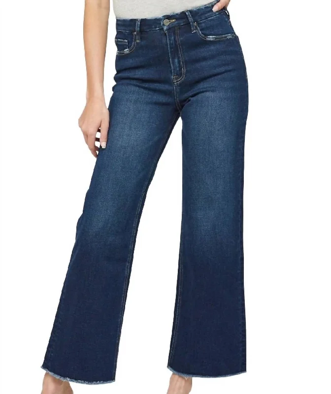 Shop Now and Save!Festival Stretch Super High-Rise Wide Leg Jean In Ultramarine