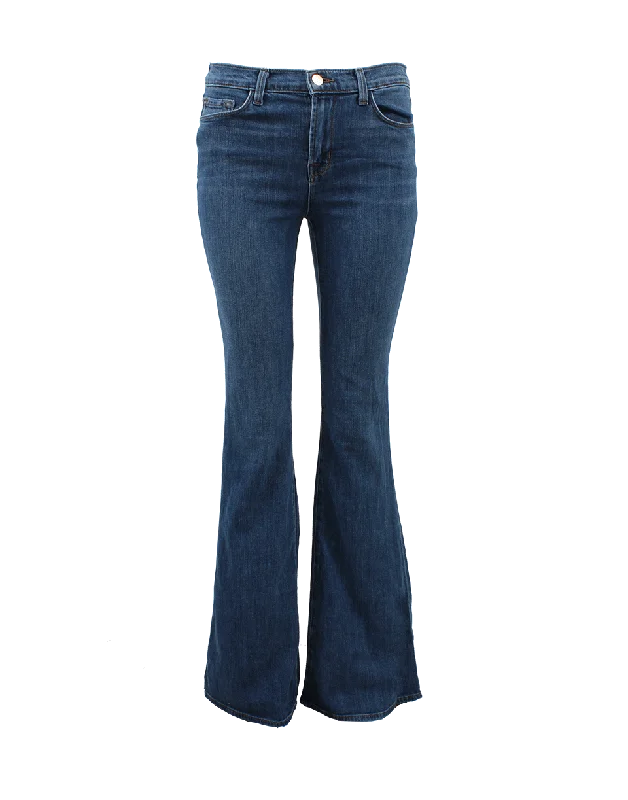 Price Drop Alert!High-Rise Flare Stretch Jeans