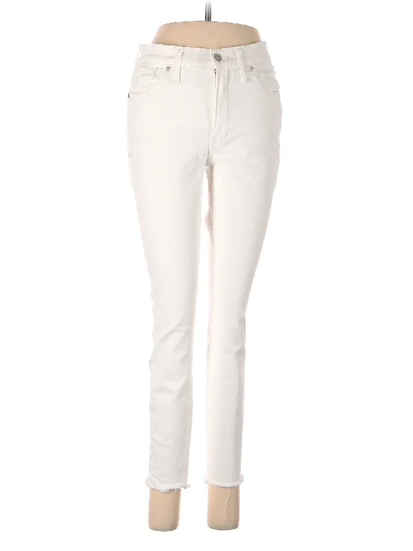 Snag the Best Prices Now!High-Rise Skinny 9" High-Rise Skinny Jeans In Pure White in Light Wash