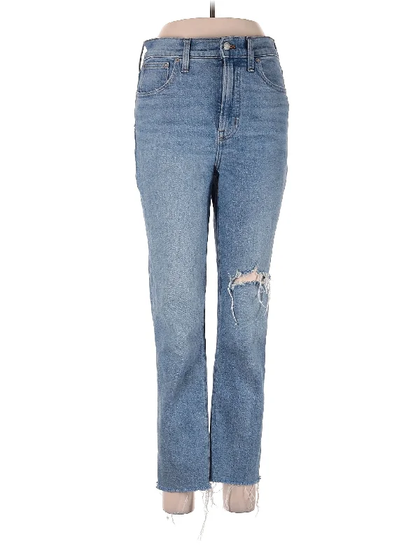 Huge Savings – Act Now!High-Rise Straight-leg Jeans in Light Wash