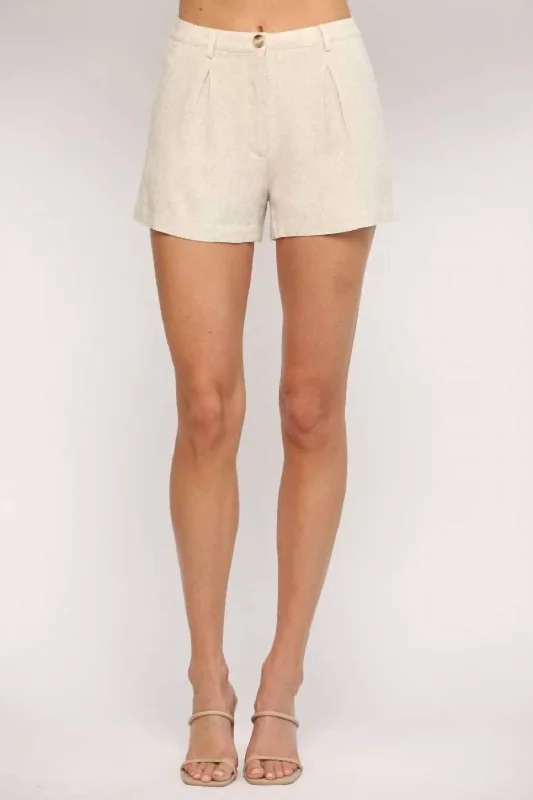 Shop Before It’s Gone!Linen Short In Cream