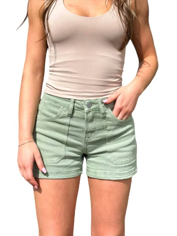 Exclusive Deals Just for You!Mid Rise Cargo Shorts In Olive