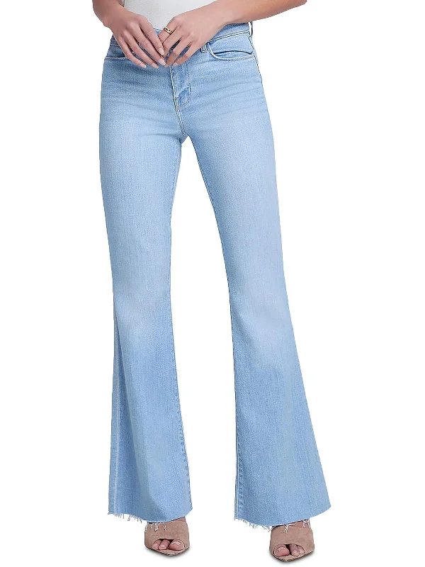 Limited Deals, Unlimited Savings!Sera Womens Frayed Hem Denim Flared Jeans