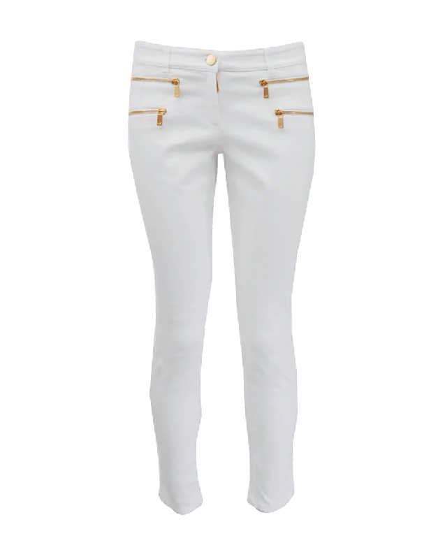 Flash Sale – Act Fast!Skinny Zip Gold Detail Jean