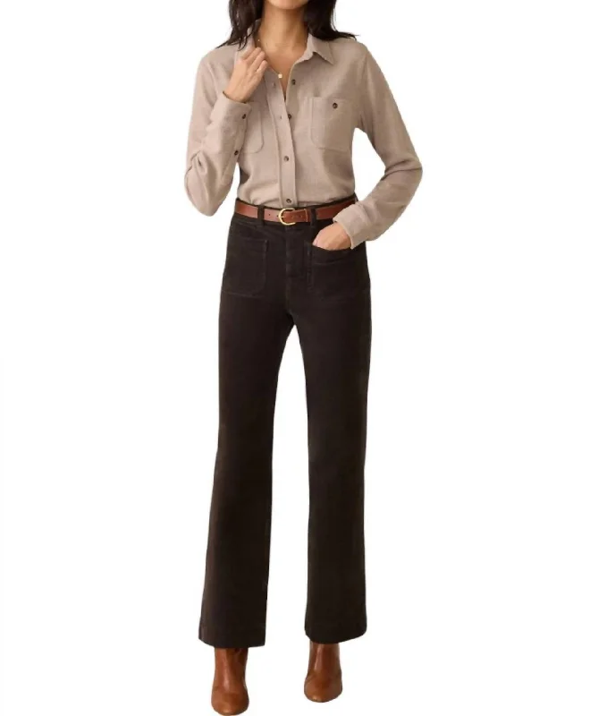 Save More with Every Purchase!Softstretch Cord Flare Jeans In Espresso