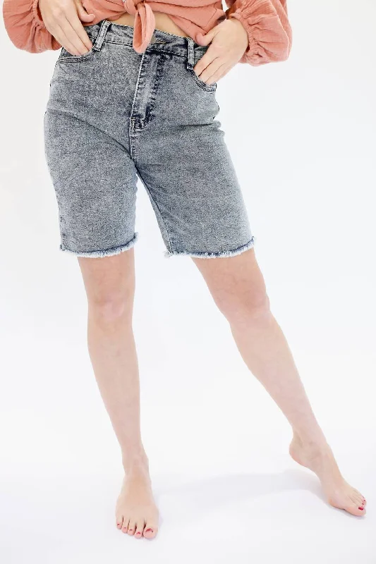 Unbeatable Prices!The Becca High Waist Denim Shorts In Medium Wash