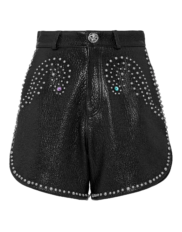 Upgrade for Less!Vintage Leather Hot Pants