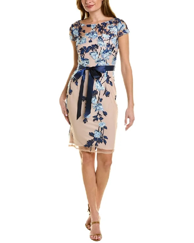 Find Your Perfect Deal Today!Adrianna Papell Embroidered Sheath Dress