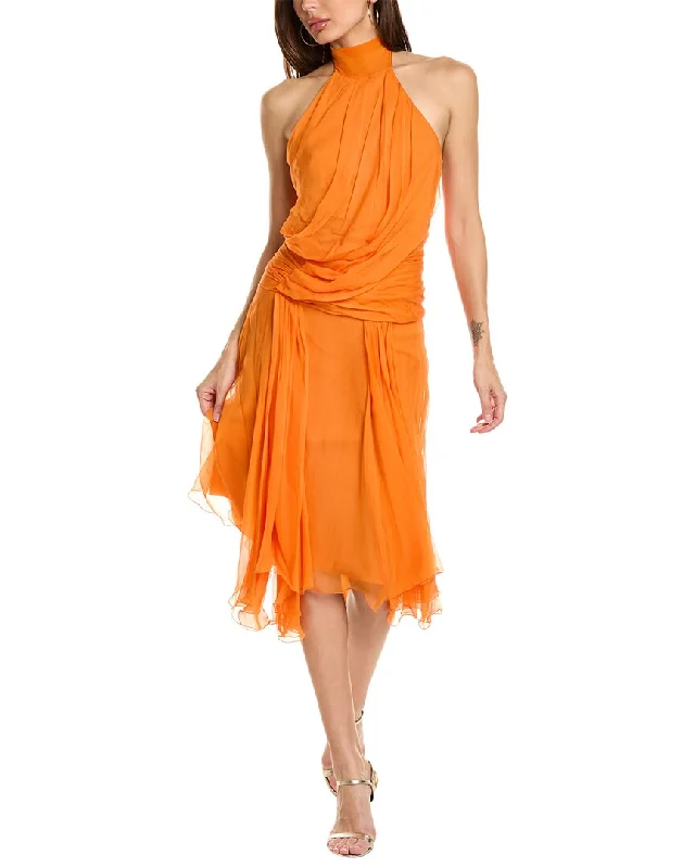 Snag the Best Prices Now!Alberta Ferretti Silk Midi Dress