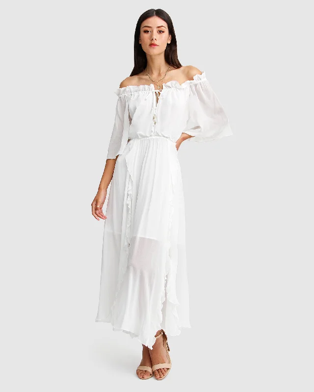 Flash Sale – Act Fast!Amour Amour Ruffled Midi Dress