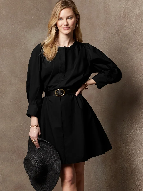 Best Offers of the Month!Belted Poplin Dress