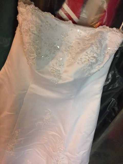 Bigger Savings, Better Shopping!David's Bridal Strapless Satin A-line