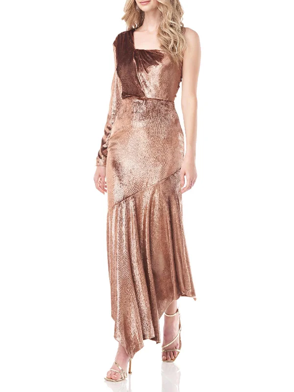 Your Dream Deal is Here!Delphine Womens Velvet Long Evening Dress