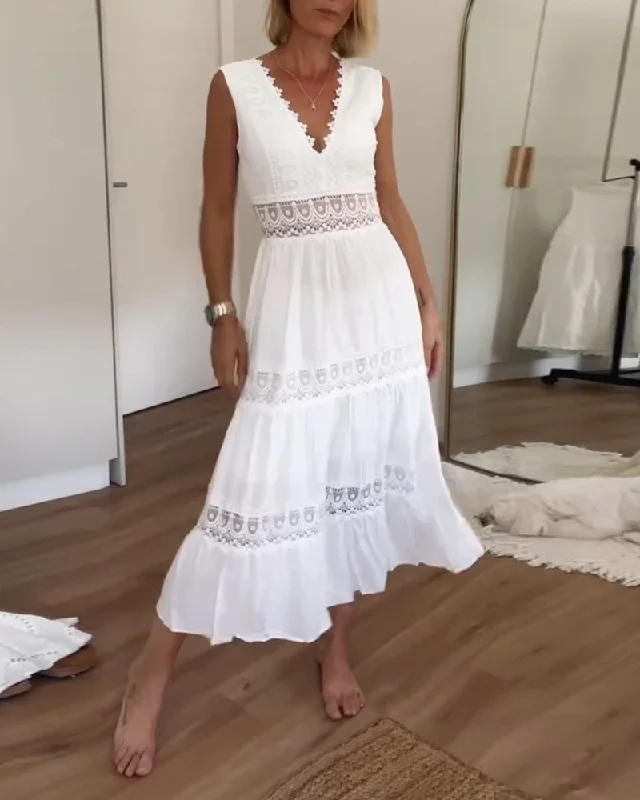 The Best Sale of the Year!Elena™ Lace Sleeveless Dress