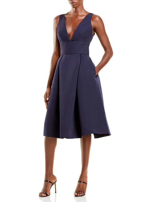 Steals and Deals Await!Faille Womens Sleeveless Knee-Length Fit & Flare Dress