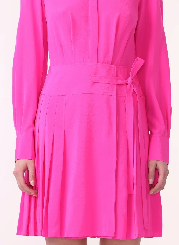 Limited Deals, Unlimited Savings!Ls Short Pleated Shirt Dress