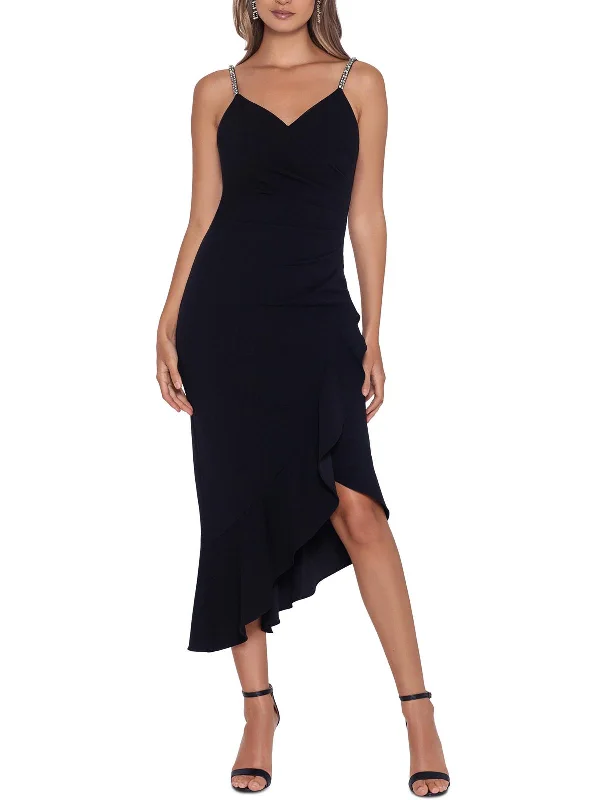Find Your Perfect Deal Today!Petites Womens Pleated Long Evening Dress