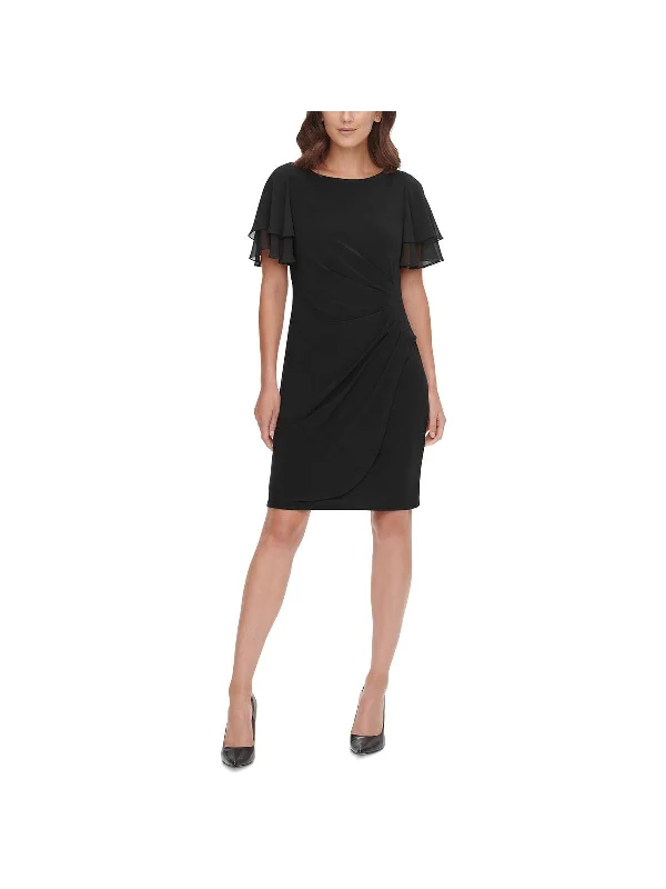 Save Like Never Before!Petites Womens Work Short Sheath Dress