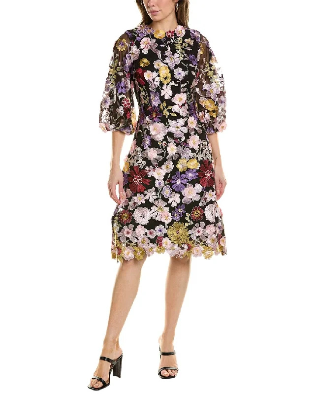 Lowest Prices Guaranteed!Teri Jon by Rickie Freeman Floral Applique Dress