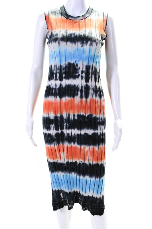 Your Shopping Spree Starts Here!Victoria Victoria Beckham Women's Sleeveless Ribbed Midi Dress Tie Dye Your Shopping Spree Starts Here!Victoria Victoria Beckham Women's Sleeveless Ribbed Midi Dress Tie Dye
