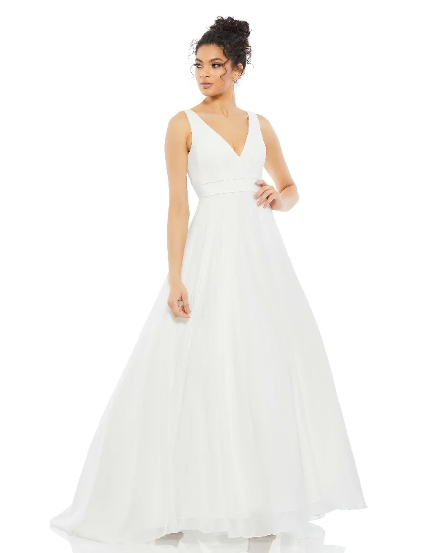 Score Big Savings Today!White Layered Tulle Chiffon Ball Gown