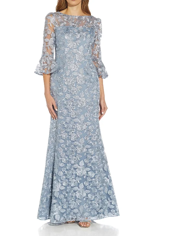 Upgrade for Less!Womens Embroidered Prom Evening Dress