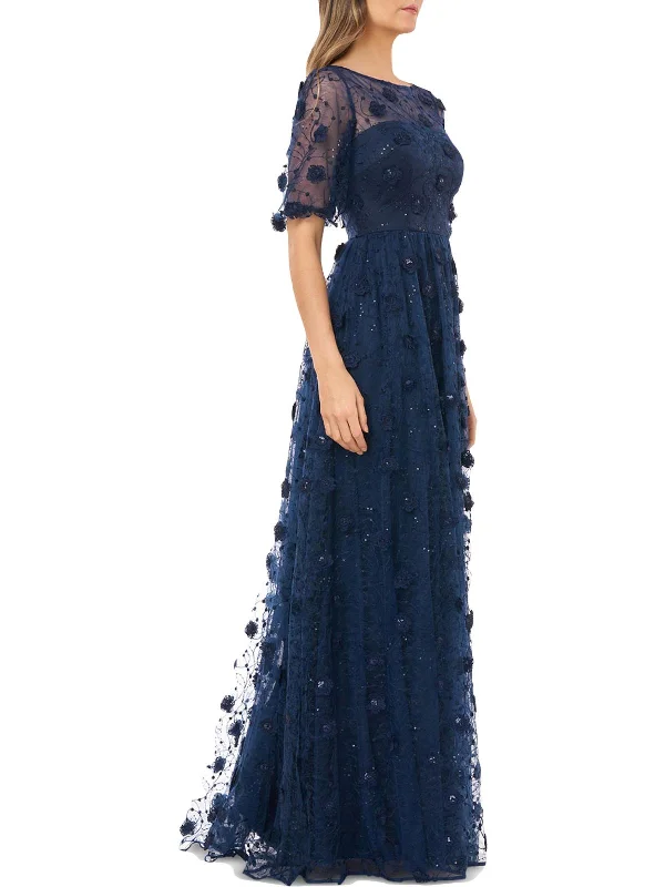 Crazy Discounts Inside!Womens Floral A-Line Formal Dress