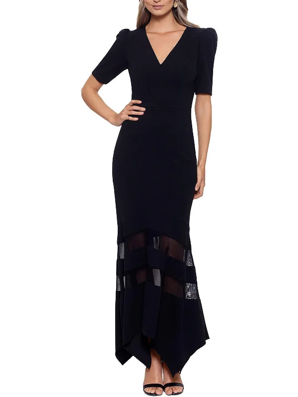 Time to Save Big!Womens Illusion Fit & Flare Evening Dress