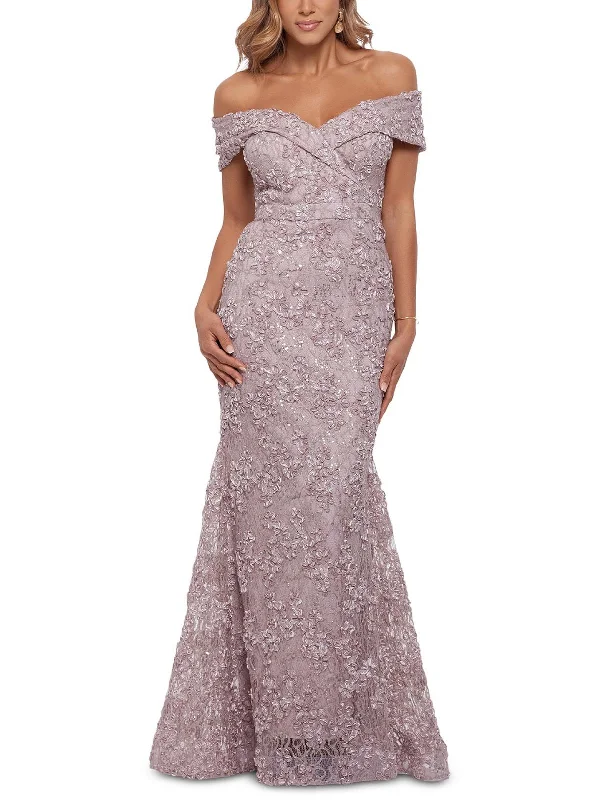 One Day Only – Huge Savings!Womens Lace Sequined Evening Dress
