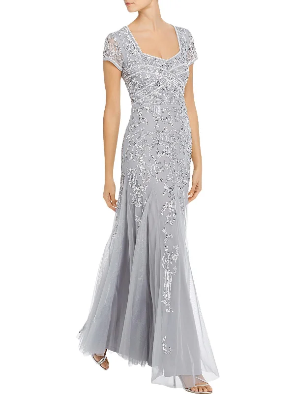 Get More, Spend Less – Shop Now!Womens Mesh Embellished Formal Dress