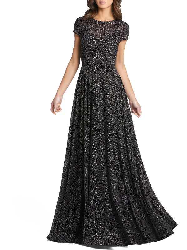 More Discounts, More Joy!Womens Metallic Long Evening Dress