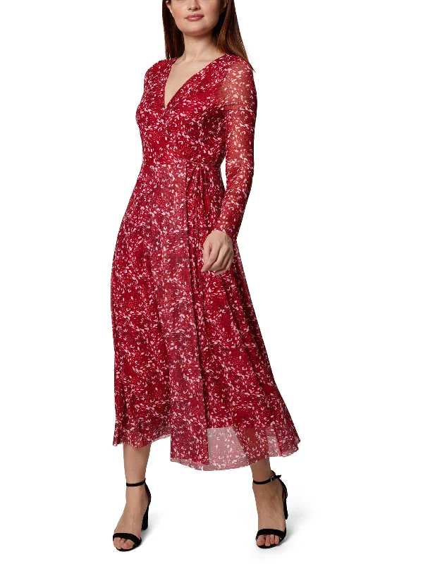 Buy One, Get One Free!Womens Printed Maxi Wrap Dress