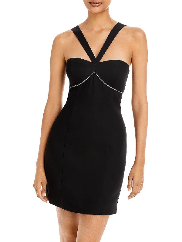 Great Deals, Just for You!Womens Rhinestone Mini Cocktail and Party Dress